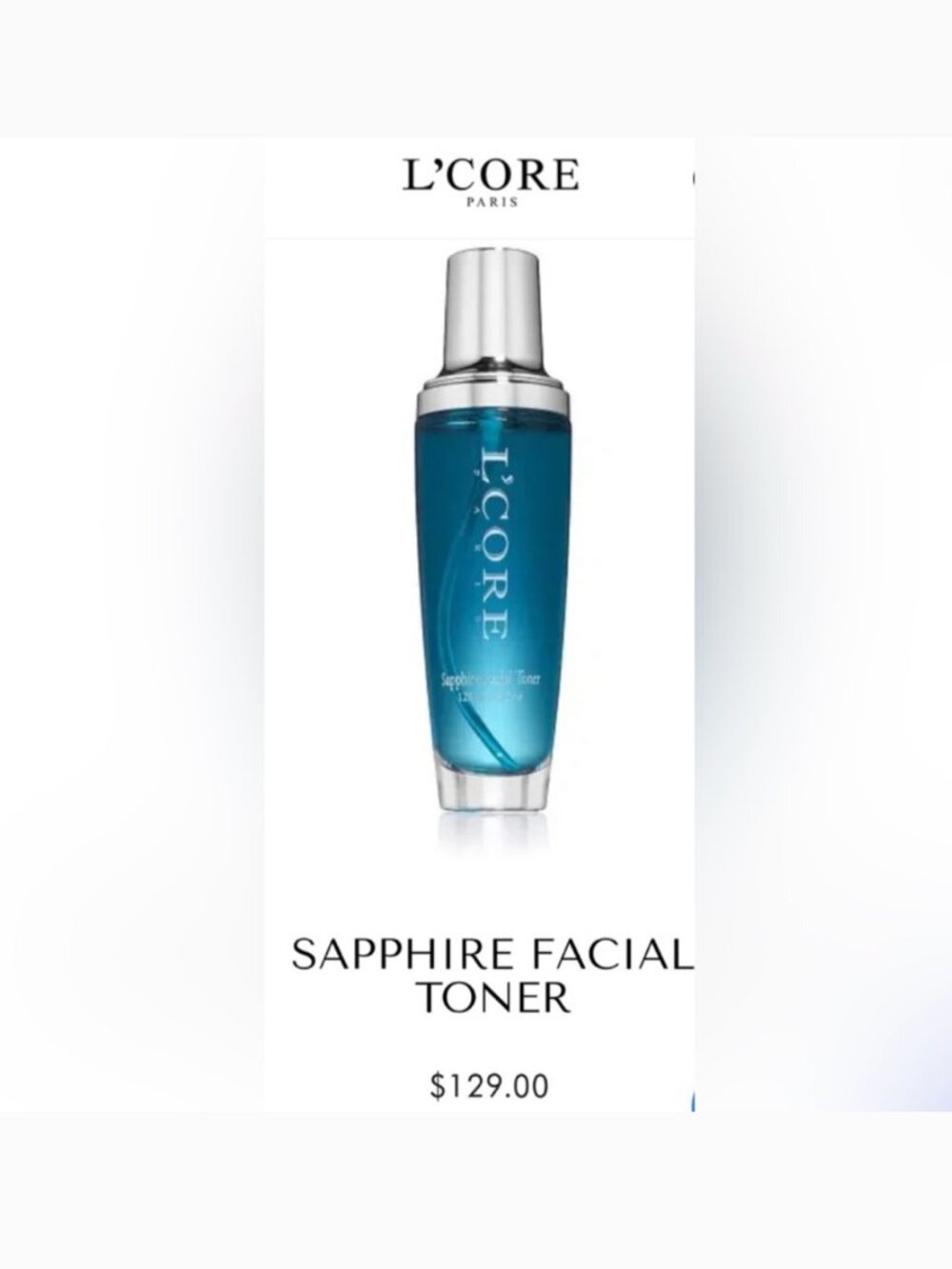 L'CORE Paris Sapphire Facial Toner - Picture 2 of 4